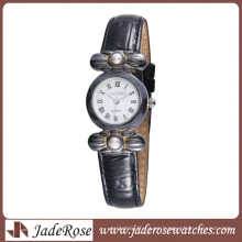 Reloj de aleación de estilo vintage con correa de cuero